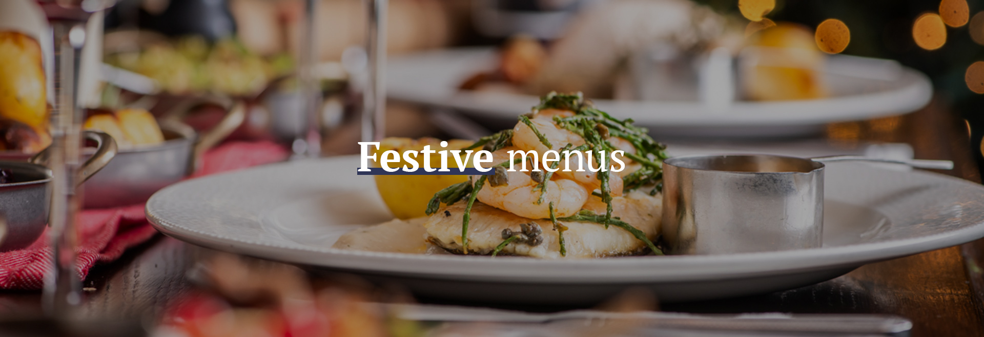 Festive Christmas Menu at The Champion 