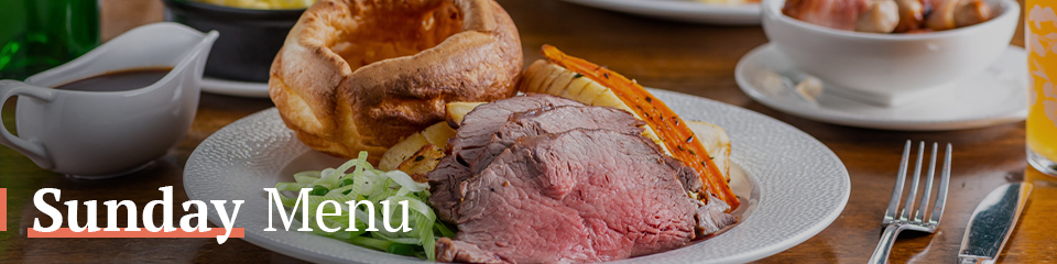 Sunday Menu at The Champion